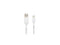 BELKIN CAA002bt1MWH BOOST CHARGE White Braided Lightning to USB-A Cable 3.28 ft.