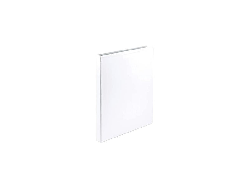 Samsill I08517C Economy .5" Round Ring View Binders, White, 12 Pack
