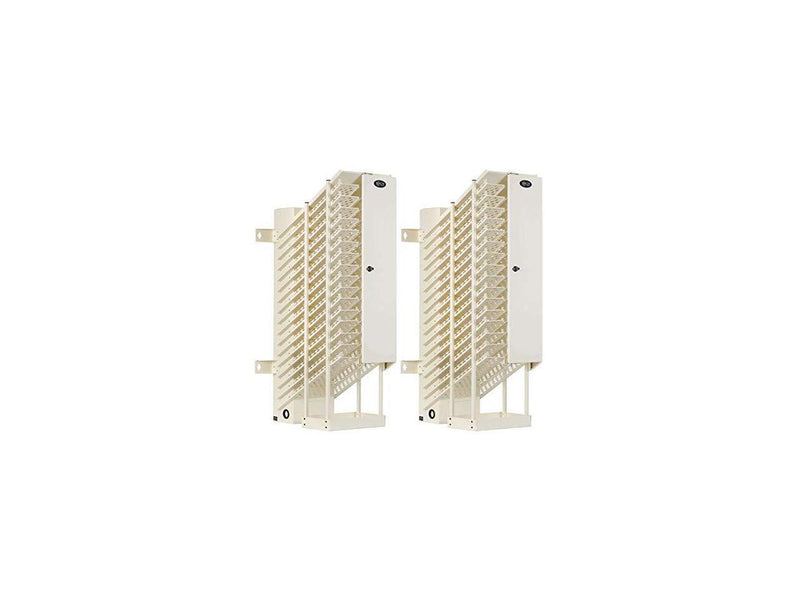 16-DEVICE AC CHARGING STATION TOWERS FOR CHROMEBOOKS - OPEN FRAME, WHITE, 2 PACK