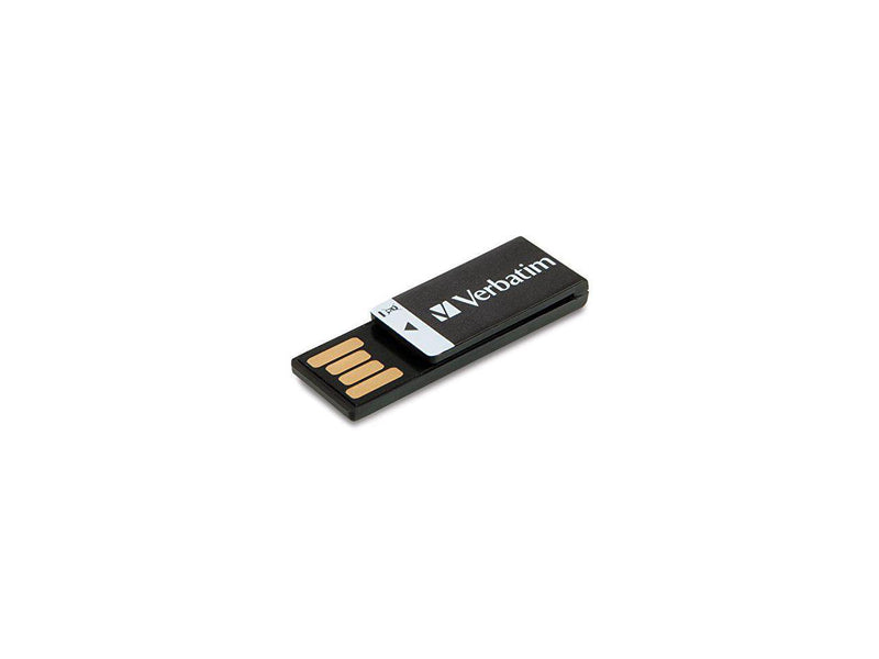 VERBATIM AMERICA, LLC 16GB CLIP-IT USB FLASH DRIVE - BLACK 43951