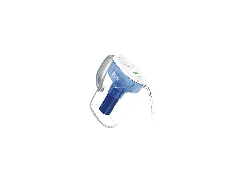 PUR Ultimate Filtration Water Filter Pitcher, 7 Cup, Clear/Blue