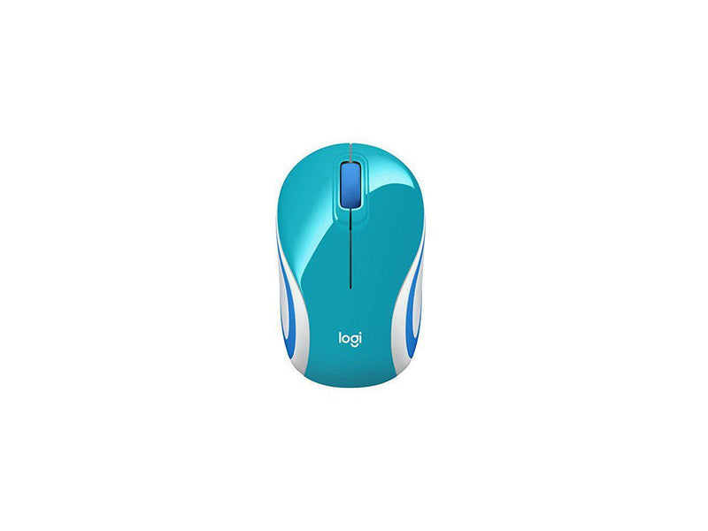 Wireless Mini Mouse M187, Pocket Sized Portable Mouse for Laptops, Teal