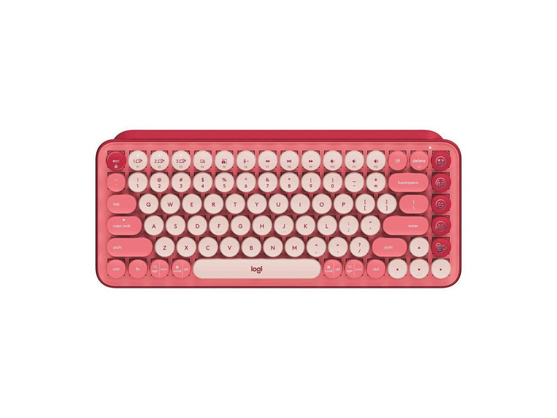 Logitech POP Mechanical Wireless Keyboard - Customizable Emoji Keys, Durable