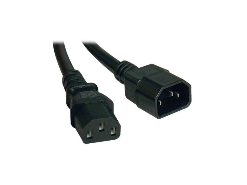 Tripp Lite Heavy-Duty Power Extension Cord, 15A, 14AWG (IEC-320-C14 to