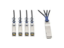 TRIPP LITE N281-03M-BK 40GbE QSFP+ to 10GbE SFP+ Passive Copper Breakout Cable