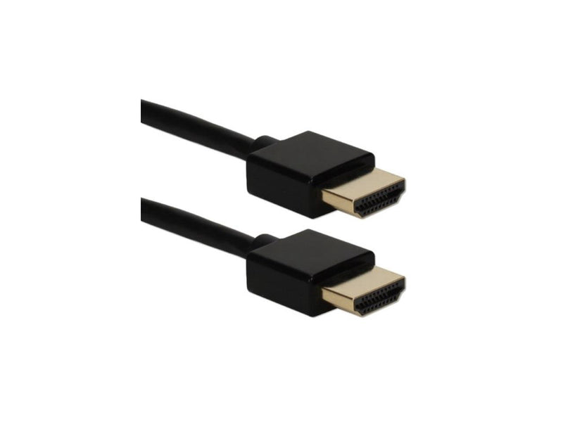 QVS 10ft High Speed HDMI UltraHD 4K with Ethernet Thin Flexible Cable