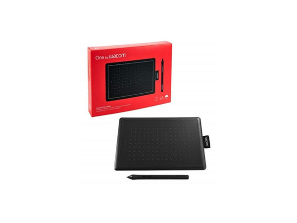 One by Wacom - Graphic Drawing Tablet for Beginners, Small Black & Red,