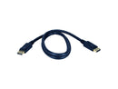 QVS DP-10 QVS 10ft DisplayPort Digital A/V Cable with Latches - DisplayPort for