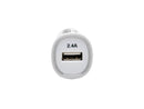 Tripp Lite U280-001-C2 White USB Tablet / Phone Car Charger, 5V / 2.4A