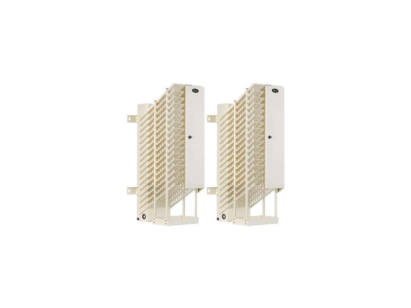 16-DEVICE AC CHARGING STATION TOWERS FOR CHROMEBOOKS - OPEN FRAME, WHITE, 2 PACK