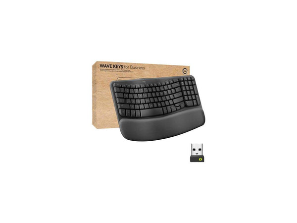 Logitech Wave Keys for Business Keyboard - Black (in Brown Box)