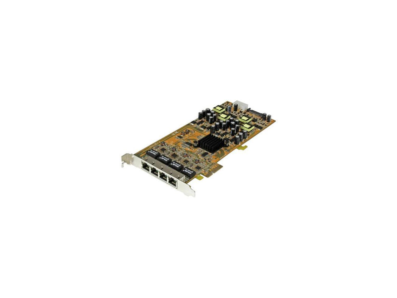 StarTech.com 4 Port Gigabit Power over Ethernet PCIe Network Card - PSE / PoE