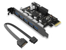 ORICO Monster USB 3.0 PCI - Express Card with 5 Rear USB 3.0 Ports and 1x