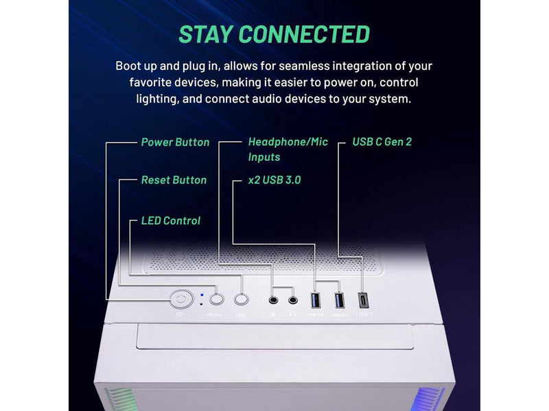 Skytech Shiva II Gaming PC Desktop  INTEL Core i5 12400F 2.5 GHz, NVIDIA RTX