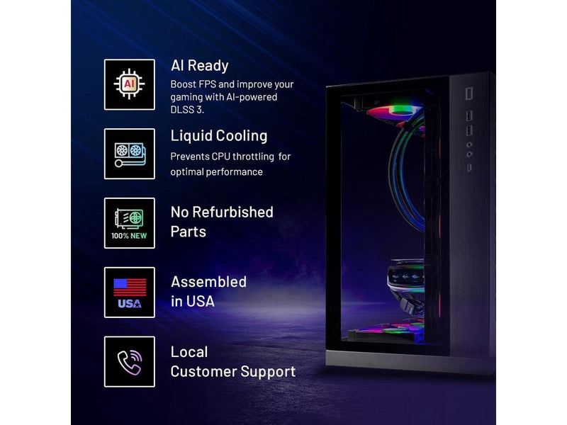 Skytech O11 Gaming PC, Ryzen 7 7800X3D 4.2 GHz, NVIDIA RTX 4070 Ti Super 16GB