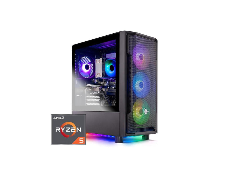 Skytech Shadow Gaming PC Desktop  AMD Ryzen 5 5600X 3.7 GHz, NVIDIA RTX 4060 Ti,