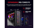 Skytech Rampage Gaming PC Desktop, Ryzen 7 7700X 4.5 GHz (5.4GHz Turbo Boost),