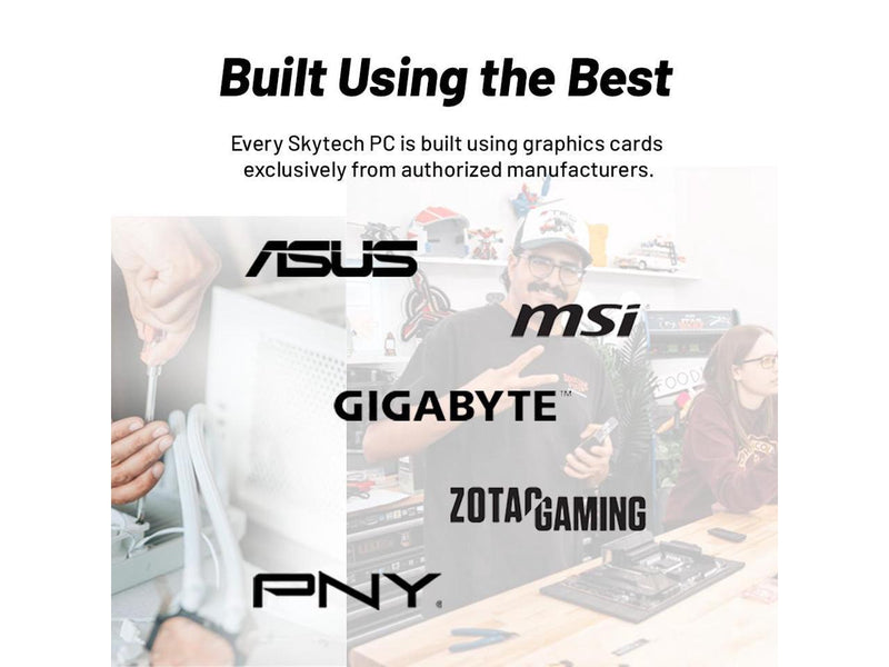 Skytech O11 Vision Gaming PC Desktop, Ryzen 7 7800X3D 4.2 GHz (5GHz Turbo), AMD