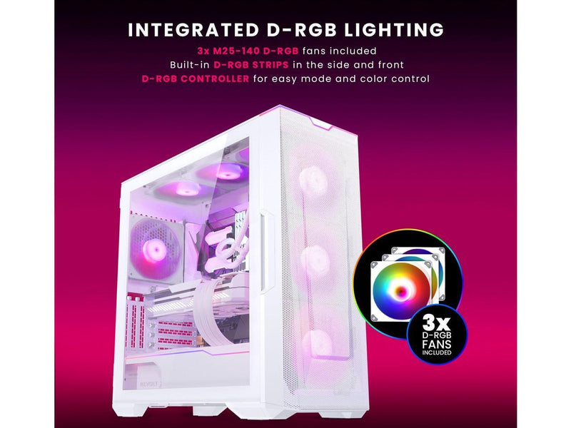 Skytech Eclipse Gaming PC Desktop, Ryzen 7 7700 3.8 GHz (5.3GHz Turbo Boost),