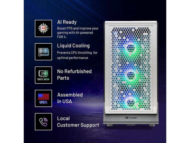 Skytech Omega Gaming PC Desktop, Ryzen 7 7800X3D 4.2 GHz (5GHz Turbo Boost), AMD