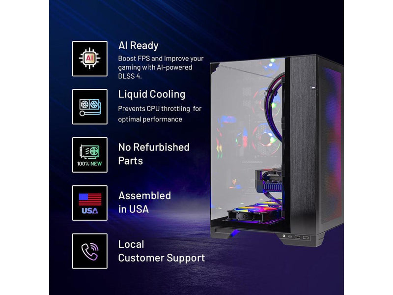 Skytech O11 Vision Gaming PC Desktop, Ryzen 9 9900X3D 4.4 GHz (5.5GHz Turbo