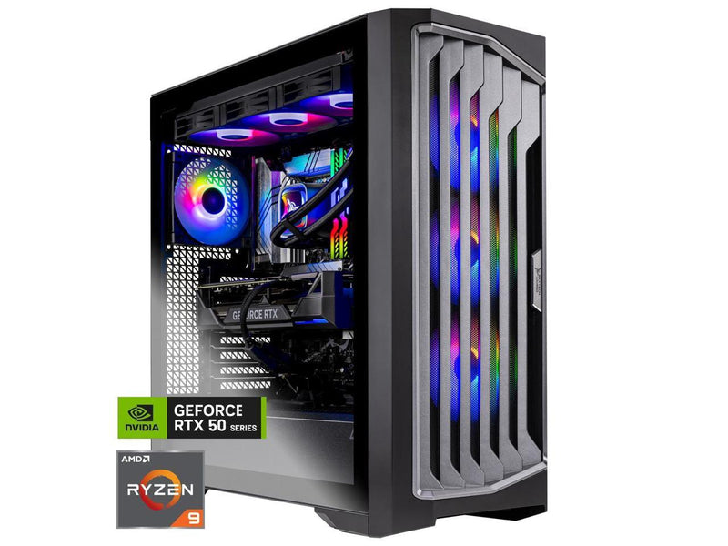 Skytech Legacy Gaming PC Desktop, Ryzen 9 9900X3D 4.4 GHz (5.5GHz Turbo), X870