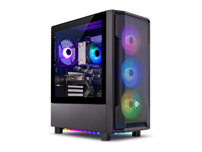 Skytech Shadow Gaming PC Desktop, Ryzen 5 5500 3.6 GHz (4.2GHz Turbo), INTEL ARC