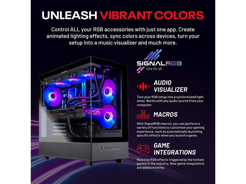 Skytech Azure Gaming PC Desktop, Ryzen 9 9900X3D 4.4 GHz, NVIDIA RTX 5070 Ti