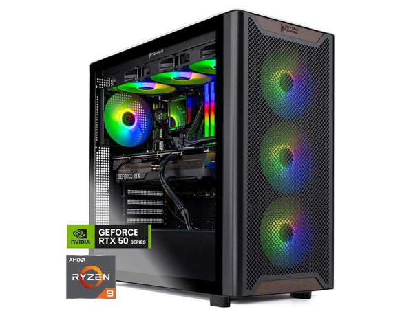 Skytech Chronos Gaming PC Desktop, Ryzen 9 9900X 4.4 GHz (5.6GHz Turbo), NVIDIA