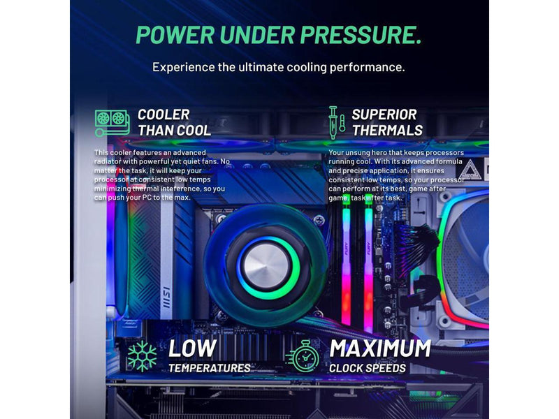 Skytech Azure Gaming PC Desktop, Intel i7 14700F 2.1 GHz (5.3GHz Turbo), NVIDIA