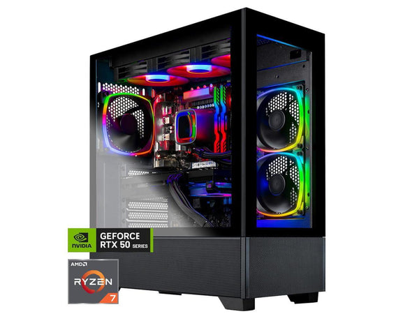 Skytech Azure Gaming PC Desktop, Ryzen 7 7800X3D 4.2 GHz (5GHz Turbo), NVIDIA