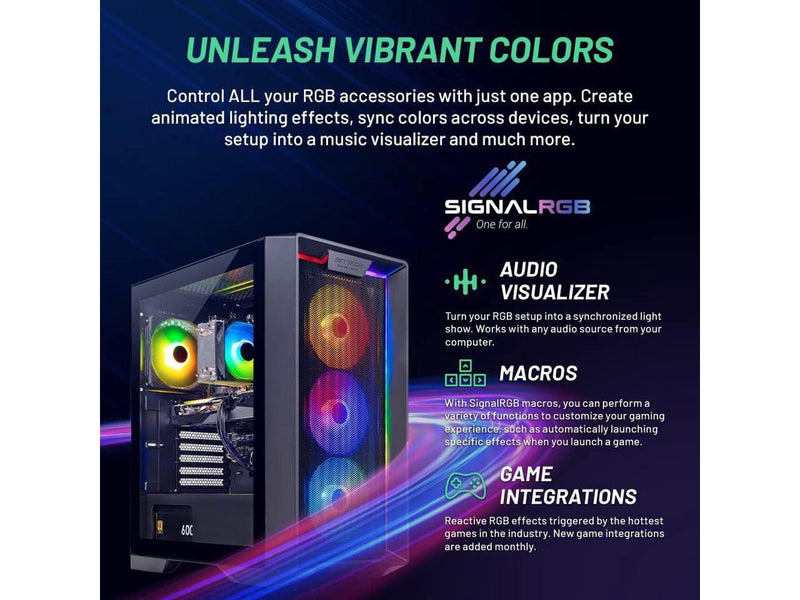 Skytech Nebula Gaming PC Desktop, Ryzen 7 5700 3.7 GHz (4.6GHz Turbo), NVIDIA