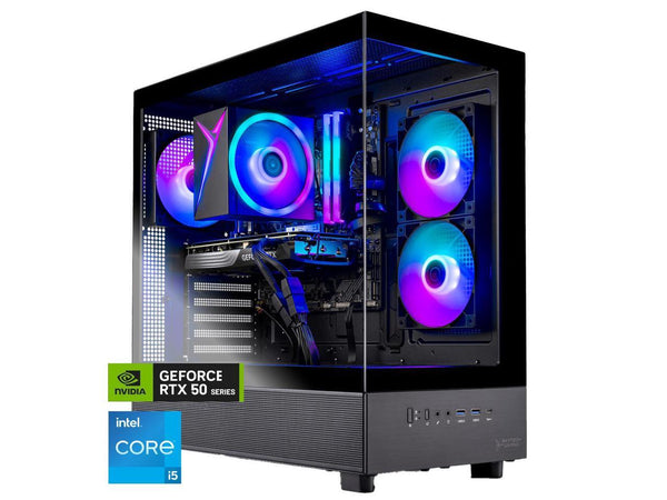 Skytech Azure Gaming PC Desktop, Intel i5 14400F 2.5 GHz (4.7GHz Turbo), NVIDIA