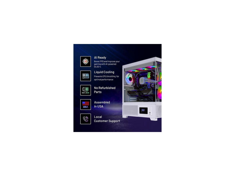 Skytech Gaming Azure 3 Plus Desktop PC, Intel i7 14700F 2.1 GHz (5.3GHz Turbo),