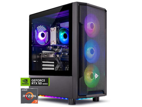 Skytech Shadow Gaming PC Desktop, Ryzen 7 7700 3.8 GHz (5.3GHz Turbo), NVIDIA