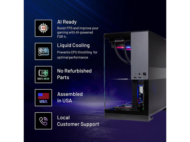 Skytech Viper Gaming PC Desktop, Ryzen 7 9700X 3.8 GHz (5.5GHz Turbo), AMD RX