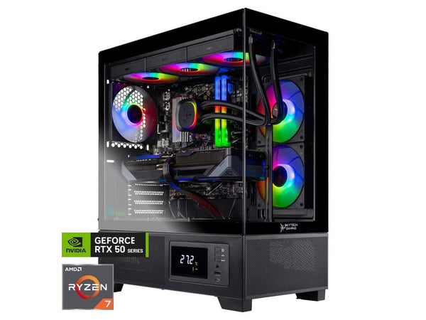 Skytech Gaming Azure 3 Plus Desktop PC, Ryzen 7 7800X3D 4.2 GHz (5GHz), NVIDIA
