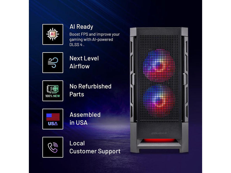 Skytech Gaming Blaze4 Mini Desktop PC, Ryzen 7 7700 3.8 GHz (5.3GHz), NVIDIA RTX