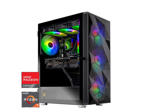 Skytech Gaming Storm Desktop PC, Ryzen 7 7800X3D 4.2 GHz (5GHz), AMD RX 9070XT