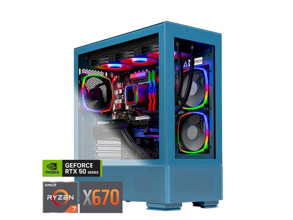 Skytech Azure Gaming PC, AMD Ryzen 7 7800X3D 4.2GHz, NVIDIA RTX 5080 16GB, X670
