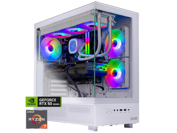 Skytech Gaming Azure 3 Gaming PC, AMD Ryzen 7 7800X3D 4.2GHz, NVIDIA RTX 5080