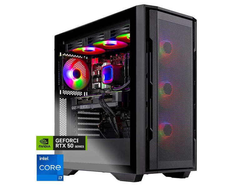 Skytech Gaming Rampage Gaming PC, Intel i7 14700F 2.1GHz, NVIDIA RTX 5060 Ti