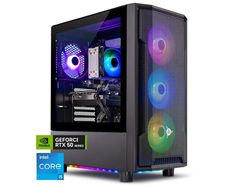 Skytech Gaming Shadow Gaming PC, Intel i5 14400F 2.5GHz, NVIDIA RTX 5060 Ti
