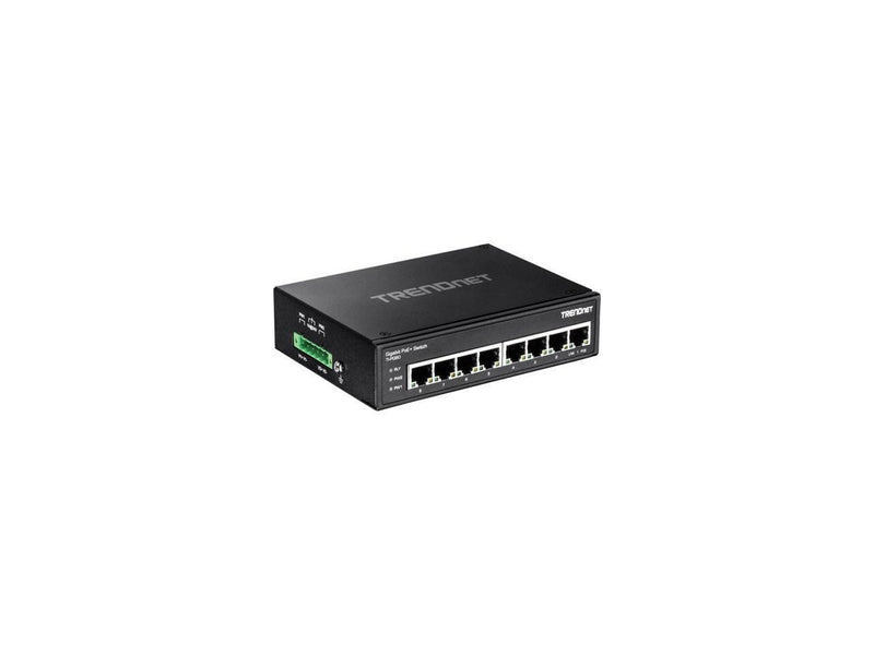 TRENDnet 8-Port Hardened Industrial Gigabit PoE+ DIN-Rail Switch Limited