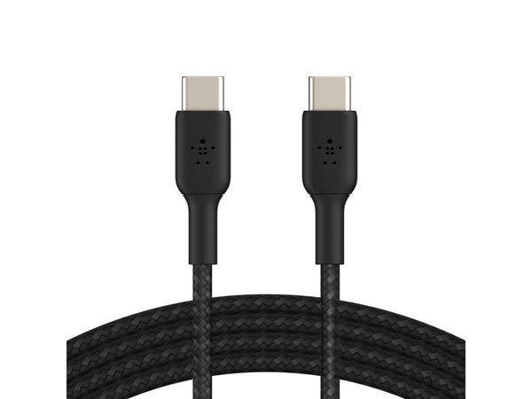 Belkin CAB004bt1MBK 3.3 ft. Black Boost Charge Braided USB-C to USB-C Cable