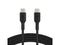 Belkin CAB004bt1MBK 3.3 ft. Black Boost Charge Braided USB-C to USB-C Cable