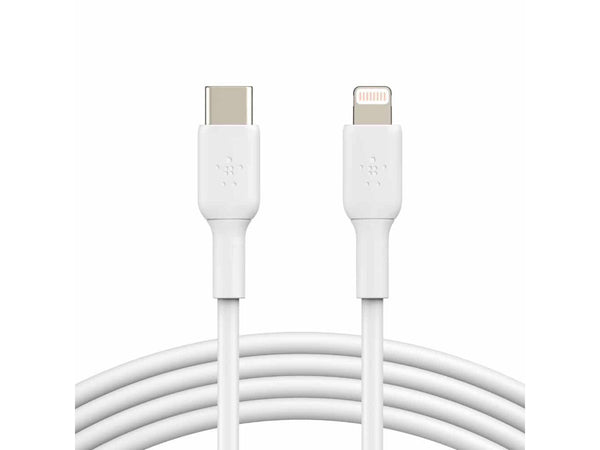 BELKIN CAA003bt1MWH White BOOST CHARGE USB-C Cable with Lightning Connector