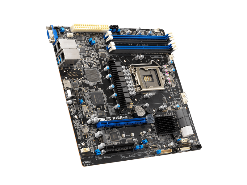 Intel® Xeon® E-2300 LGA 1200 Micro-ATX server motherboard with four DIMM and one