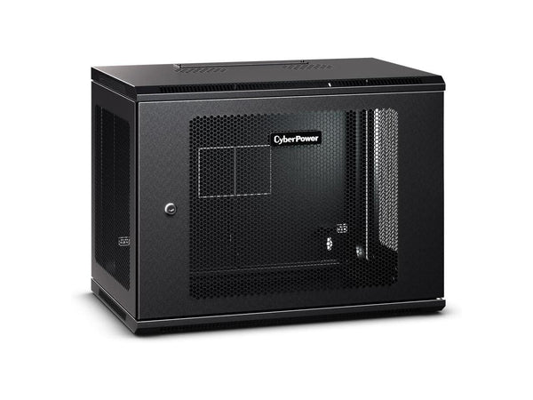 CyberPower Carbon CR9U61003 9U Wall Mount Rack Enclosure, Black