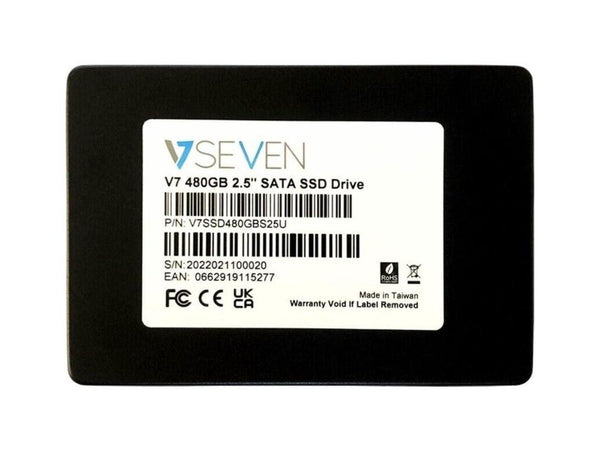 V7 V7SSD480GBS25U 480 GB Solid State Drive - 2.5" Internal - SATA (SATA/600) -